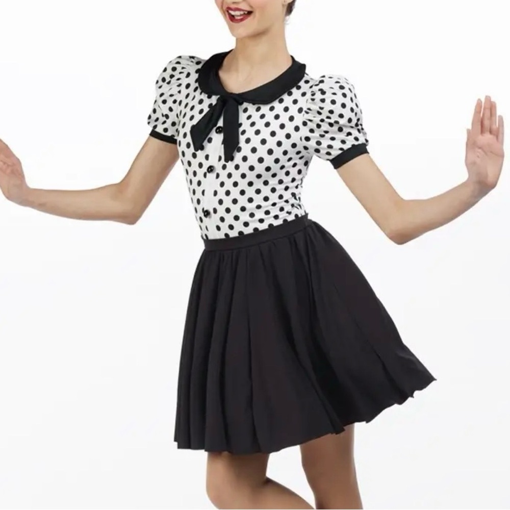 Weissman Swing Polka Dot Dress